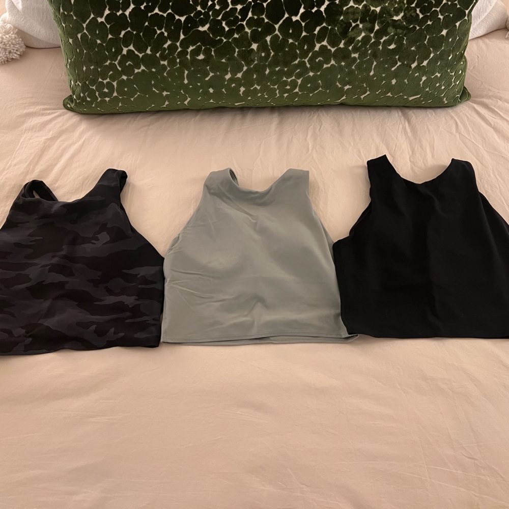 Athleta Cropped Exercise Tops (set of 3)